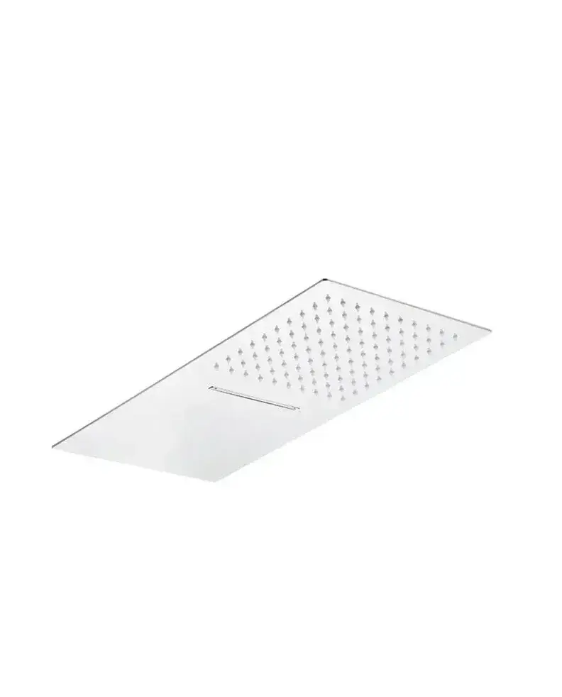 Rociador extraplano para ducha con dos modos cascada y lluvia INOX de GME