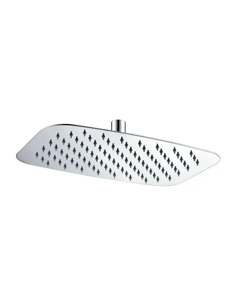 Rociador rectangular con un diseño extraplano para ducha fabricado en acero inoxidable con acabado cromado de 40x25 cm de Imex