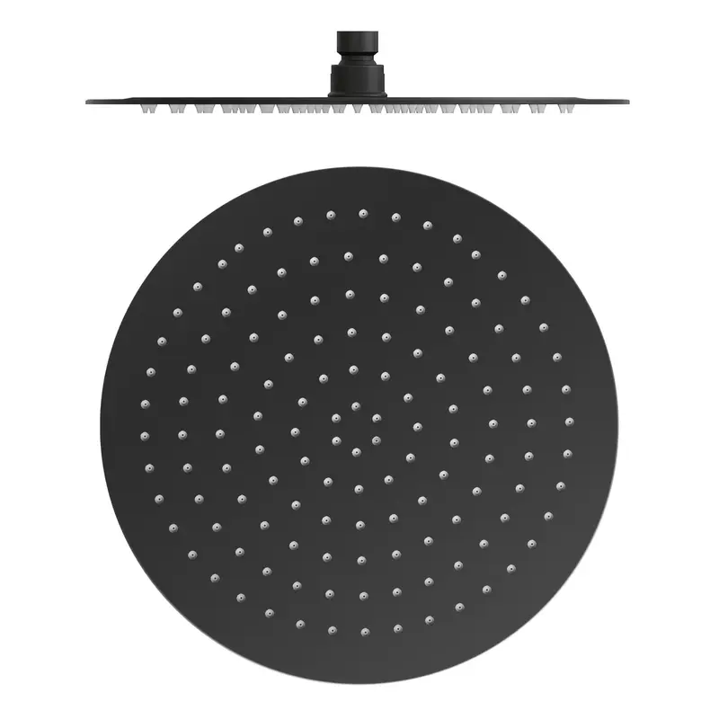 Rociador redondo 40cm acero inox negro mate de Valaz