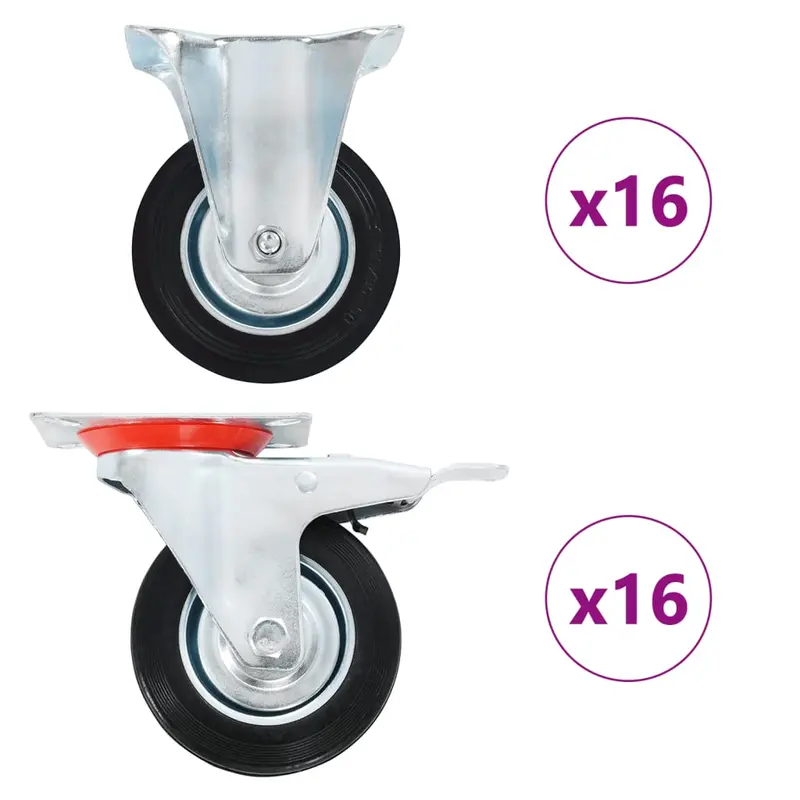 Ruedas 32 unidades 100 mm