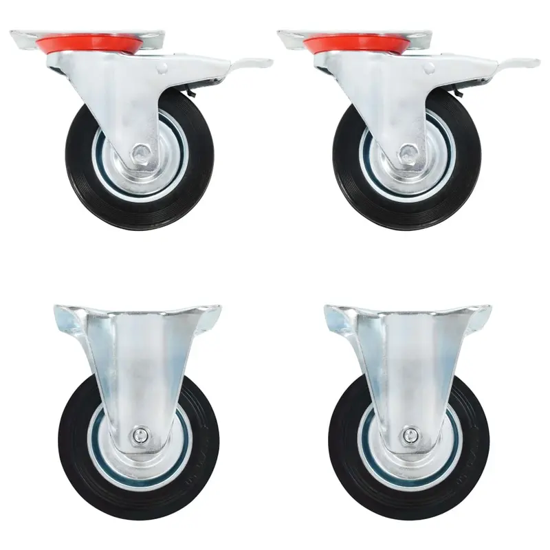 Ruedas de transporte 4 unidades 100 mm