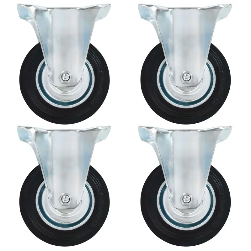Ruedas fijas 4 unidades 100 mm