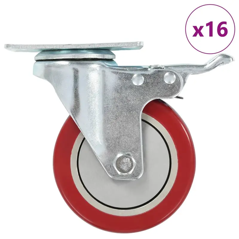 Ruedas giratorias 16 piezas 100 mm