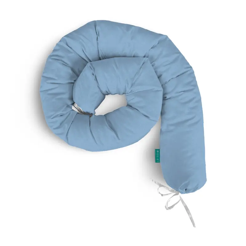 Rulo protector cuna Liso Azul