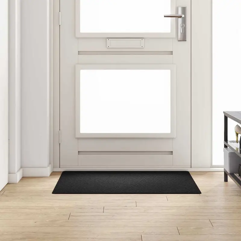 Runner de Alfombra Antracita 100 x 100 cm 100% Polipropileno
