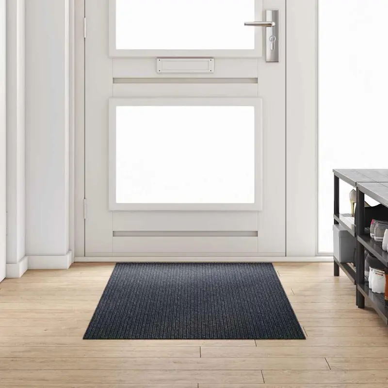 Runner de Alfombra Antracita 80 x 200 cm tela