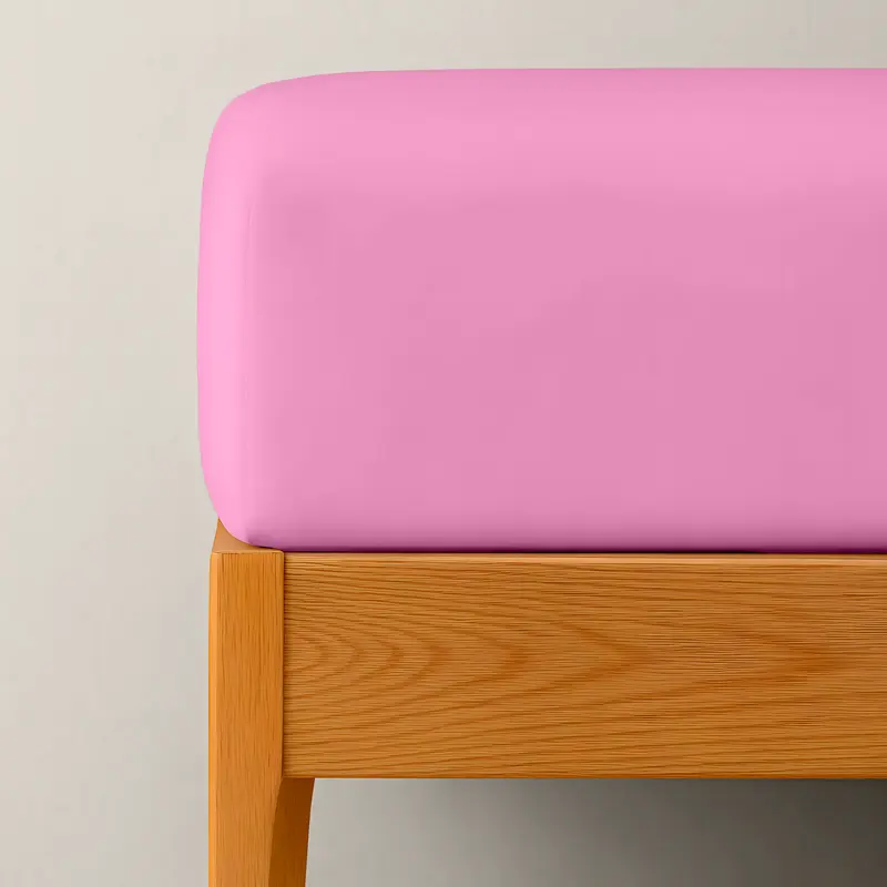 SÁBANA BAJERA AJUSTABLE 100% ALGODÓN ROSA CLARO