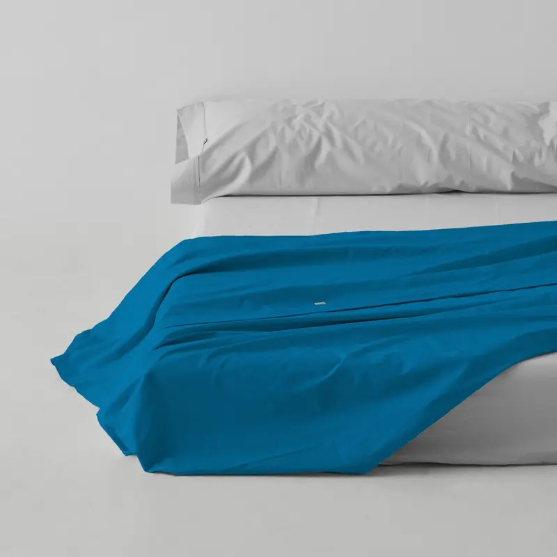 Sábana encimera azul