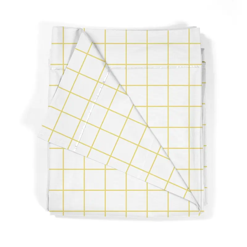 Sábana encimera estampada Cuadro Amarillo