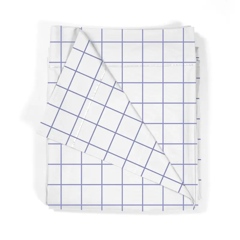 Sábana encimera estampada Cuadro Lavanda