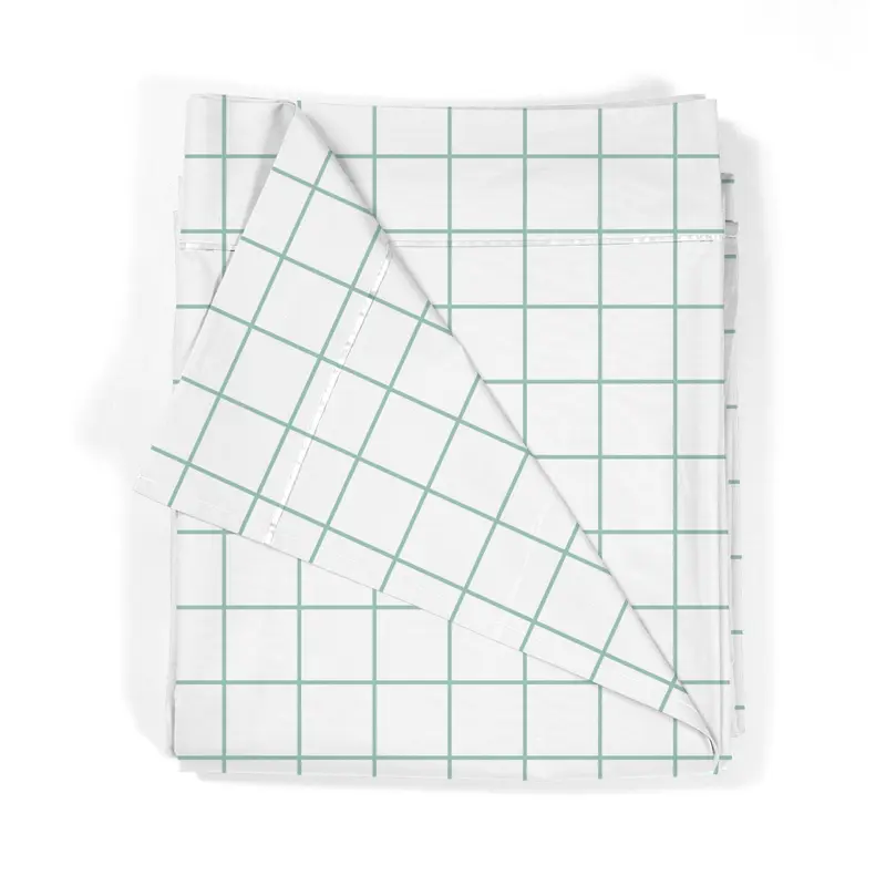 Sábana encimera estampada Cuadro Verde
