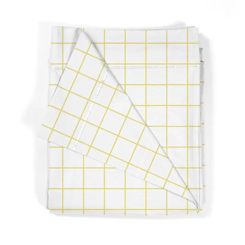 Sábana encimera Estampada Infantil Cuadro Amarillo