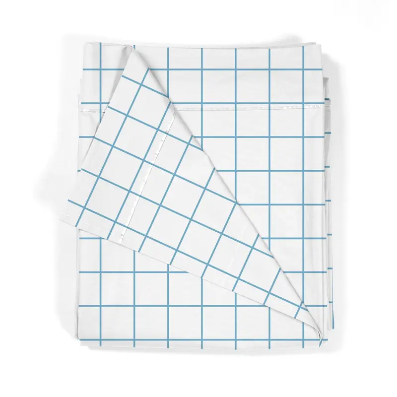 Sábana encimera Estampada Infantil Cuadro Blue