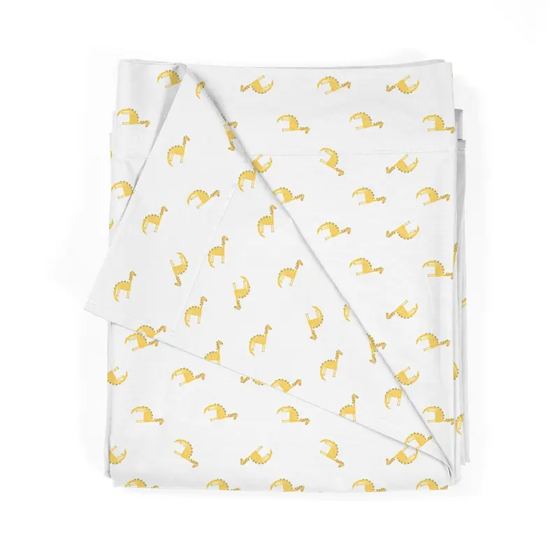 Sábana encimera Infantil estampada Dino Amarillo