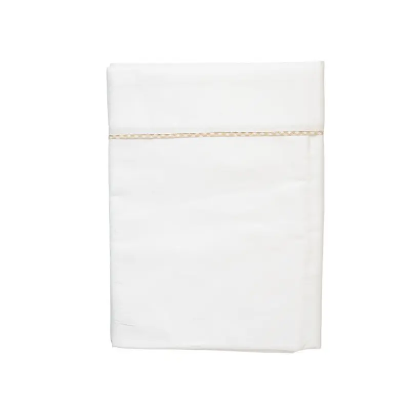 Sábana encimera Recambio Saco Duo Zip Blanco con Biés Beige