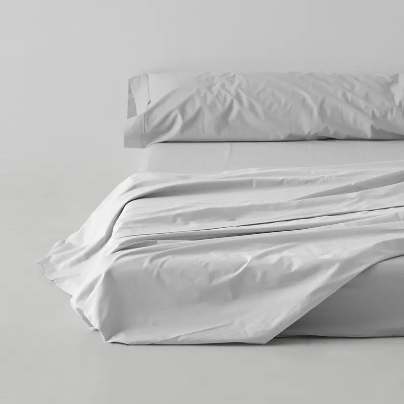 Sábana encimera satén blanco