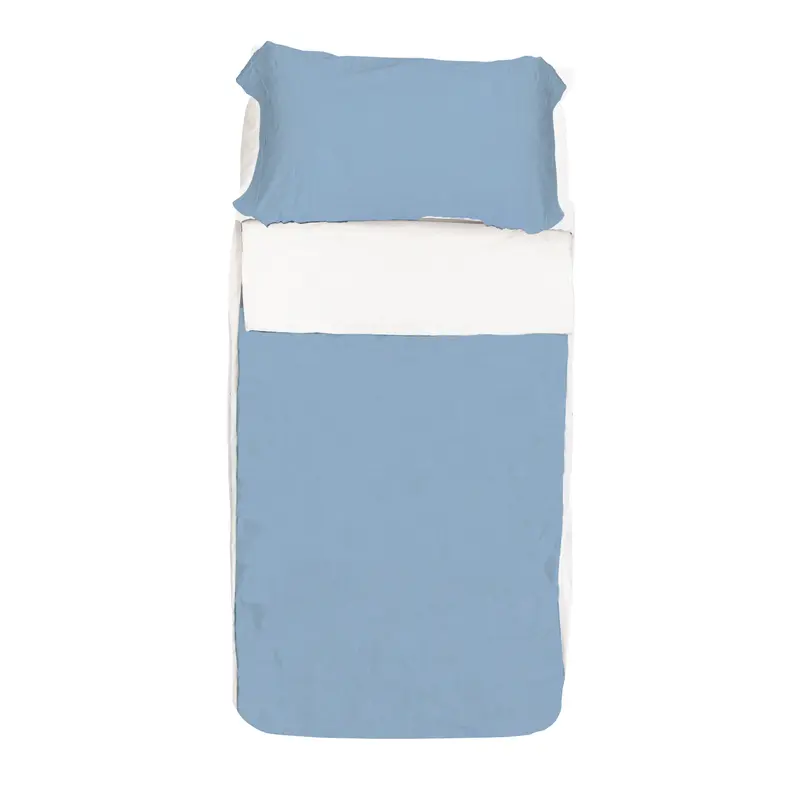 Saco Nórdico Duo Zip Azul liso