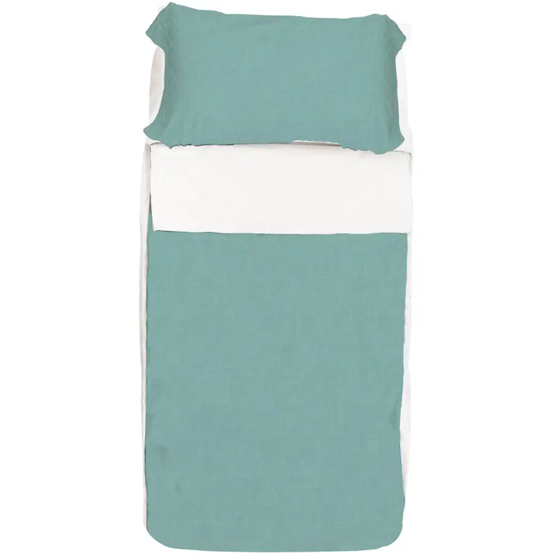 Saco Nórdico Duo Zip Verde liso
