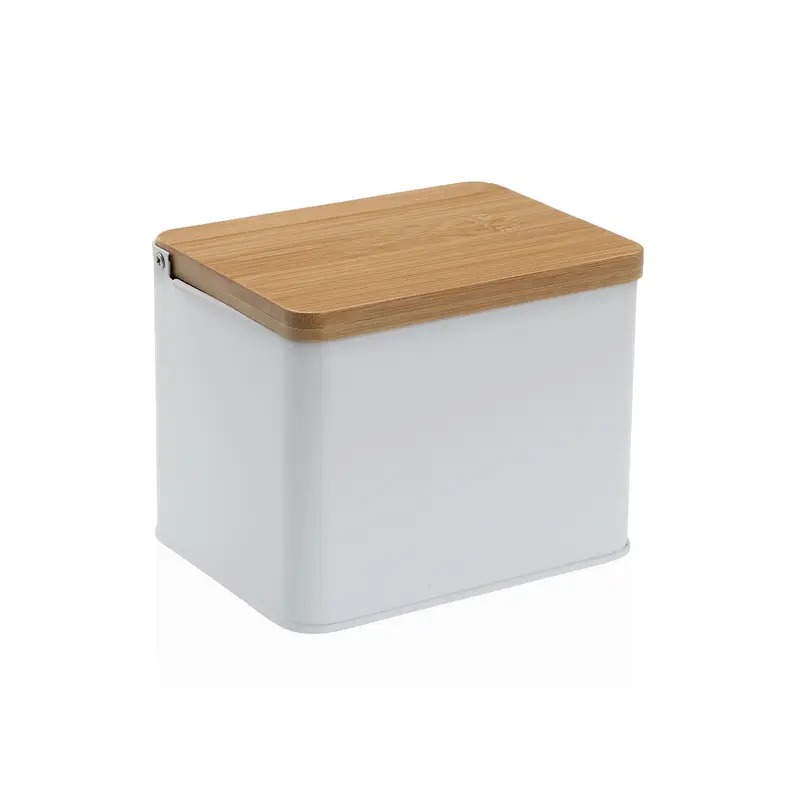 SALERO BLANCO C/ TAPA DE MADERA