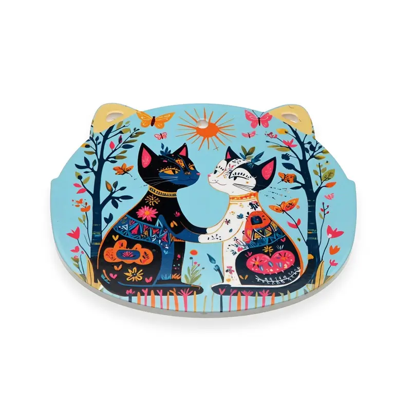 SALVAMANTEL GATOS AZUL
