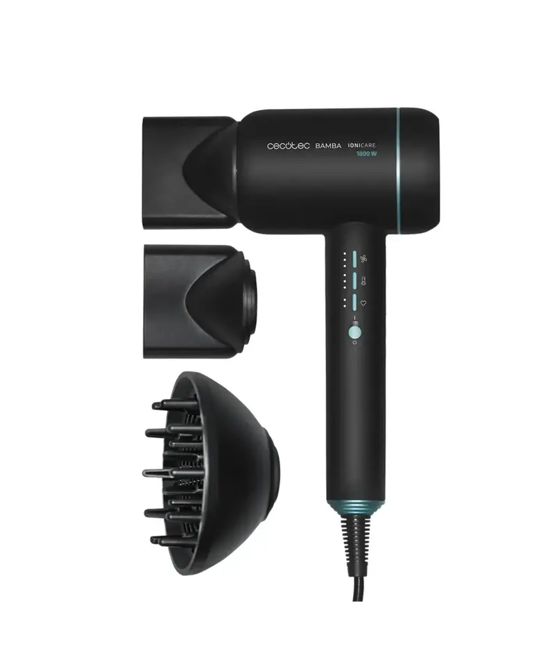 Secador Iónico Digital 1800W con Pantalla LCD y Accesorios Magnéticos de Cecotec