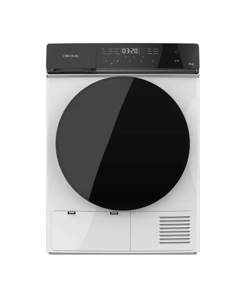 Secadora Bolero DressCode Dry 9400 A++ 9 kg Bomba de Calor Full Touch 15 programas Tambor Acero Inoxidable de Cecotec