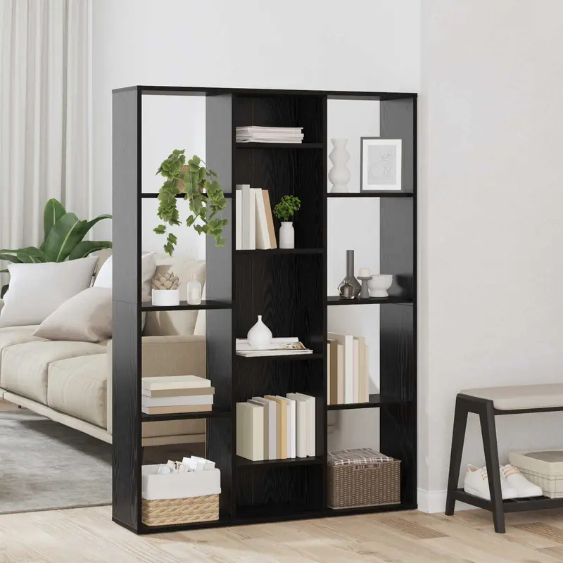 Separador de habitaciones Roble Negro 100 x 24 x 140 cm