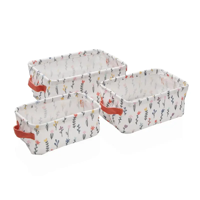 SET 3 CESTAS RECTANGULAR BLUME