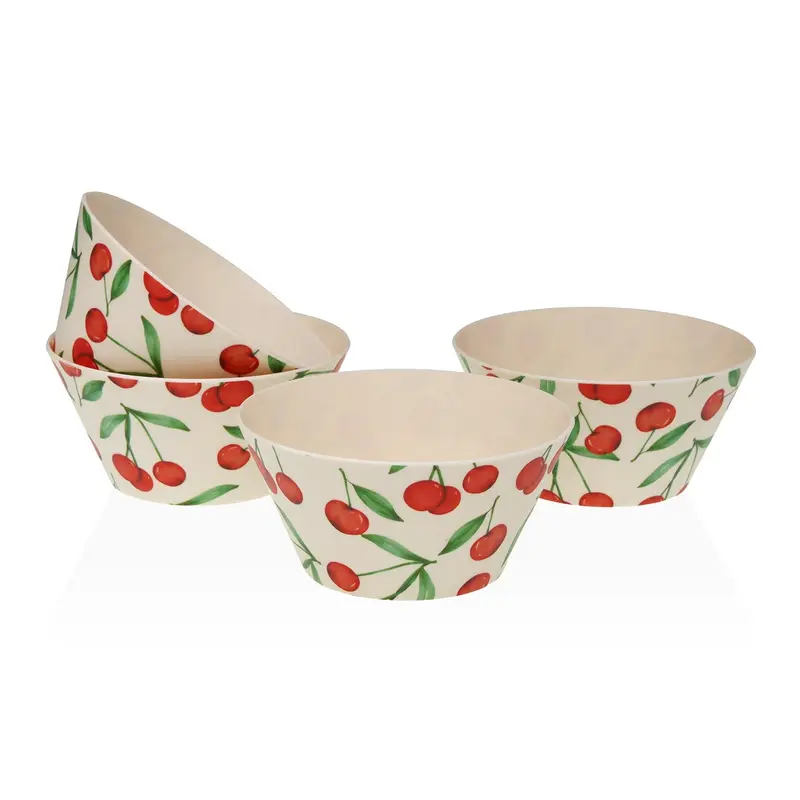 SET 4 BOLES CEREZAS