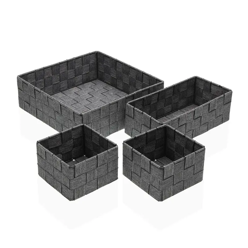 SET 4 CESTAS GRIS