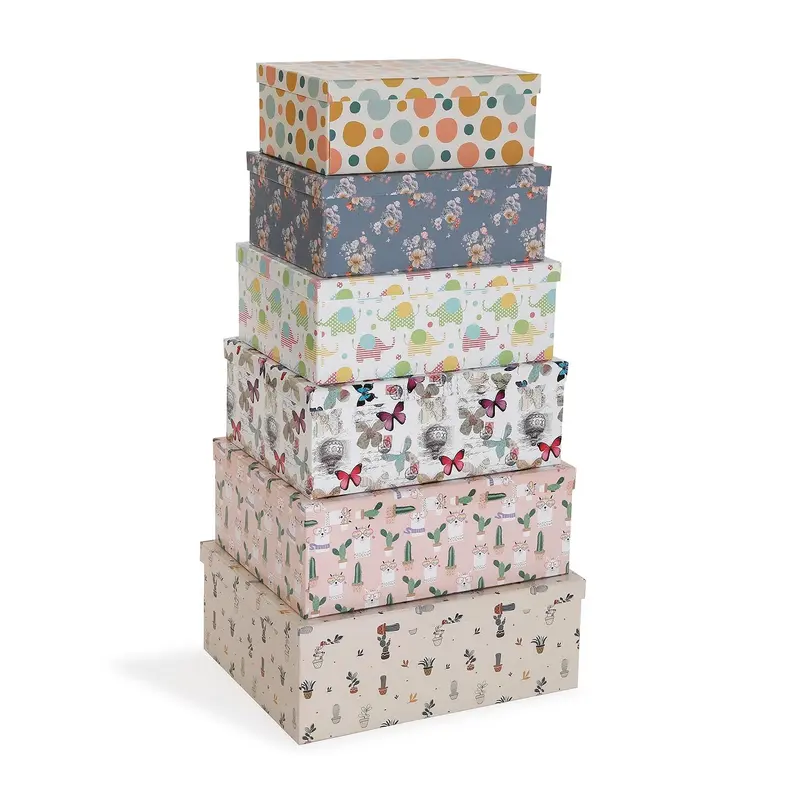 SET 6 CAJAS DECORADAS