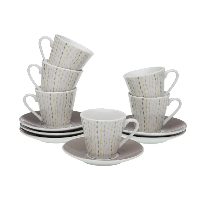 SET 6 TAZAS CAFE NORDIC DROP