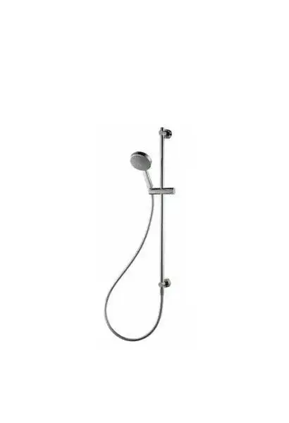 Set de Ducha de Pared con Barra y Ducha de Mano Cromado - Unisan Face