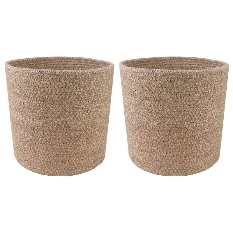 Set de Macetas de Planta 2 pcs Natural Ø 21 x 21 cm