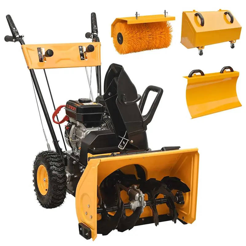 Set de quitanieves y barredora de gasolina 4 en 1 6,5 HP