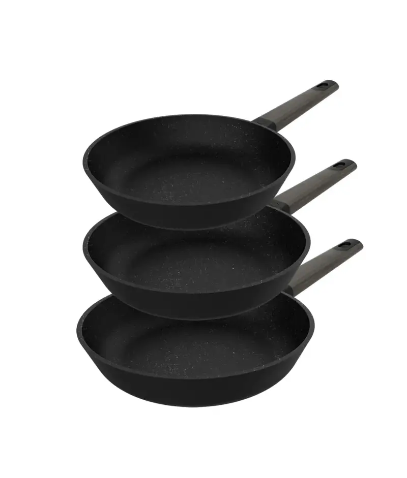 Set de Sartenes Antiadherentes Polka Excellence 20-24-28 cm para Todas las Cocinas de Cecotec