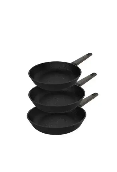 Set de tres sartenes antiadherentes de aluminio fundido con diámetro a elección polka excellence de Cecotec