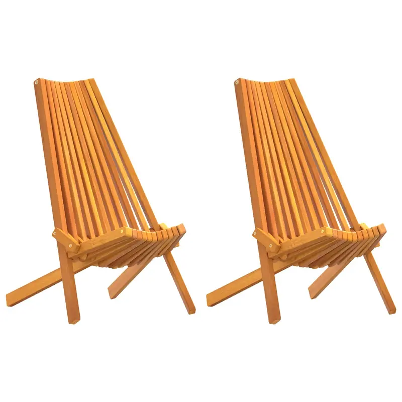 Silla 2 pcs Marrón 69 x 56 x 84 cm Madera de Acacia Sólida
