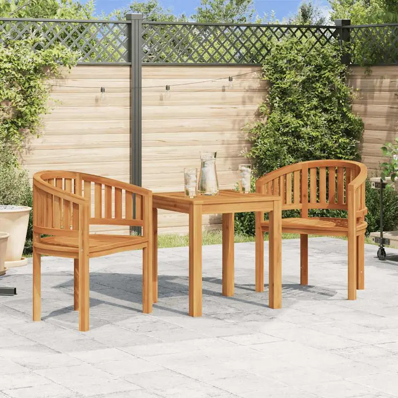 Silla banana de madera maciza de teca