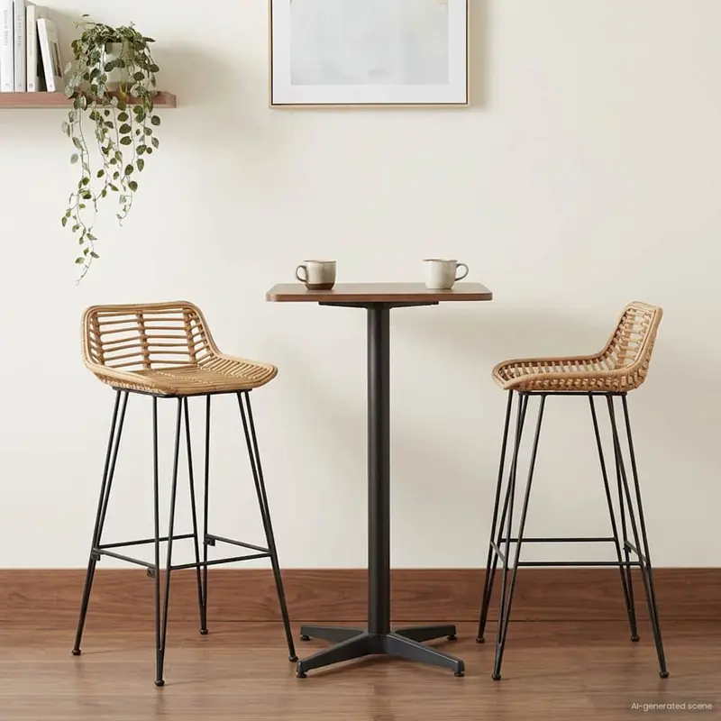 Silla de Bar 44 x 46 x 91 cm Hierro redondo de 10 mm