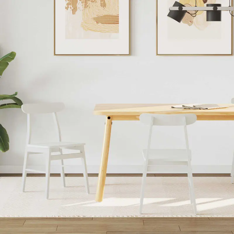 Silla de comedor 2 pcs 43 x 44,5 x 77 cm