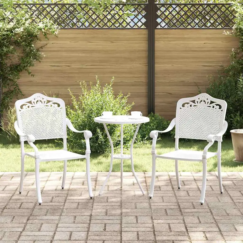 Silla de Jardín 2 pcs 55 x 55 x 92,5cm Aluminio