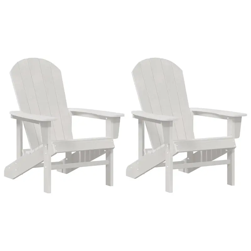 Silla de jardín 2 pcs 82 x 74 x 92 cm polietileno