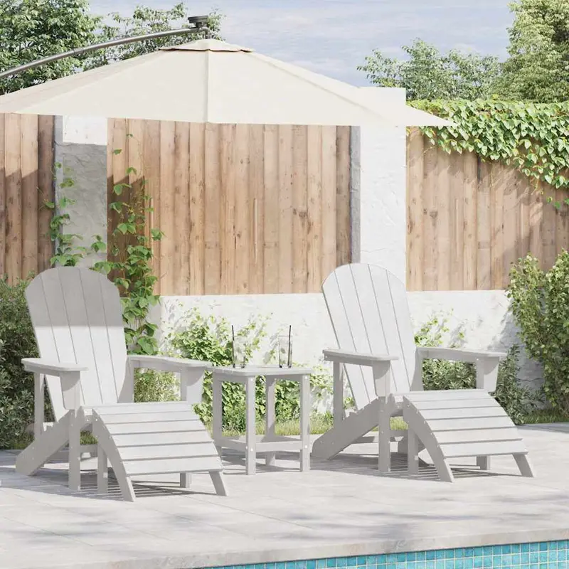 Silla de Jardín 2 pcs 83 x 74 x 92 cm Polietileno