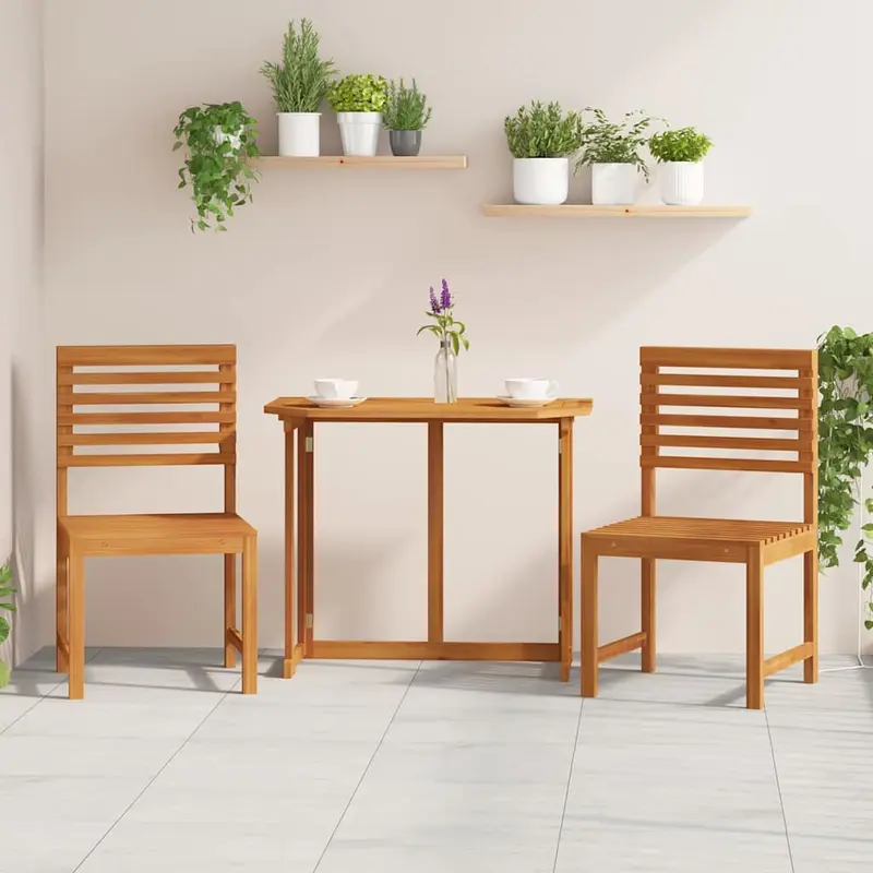 Silla de Jardín 2 pcs Marrón 50 x 50 x 91cm