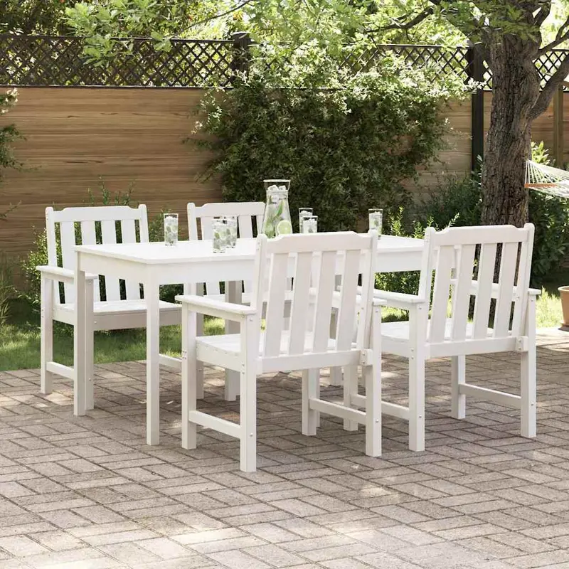Silla de Jardín 4 pcs 65.5 x 59 x 88 cm Polietileno