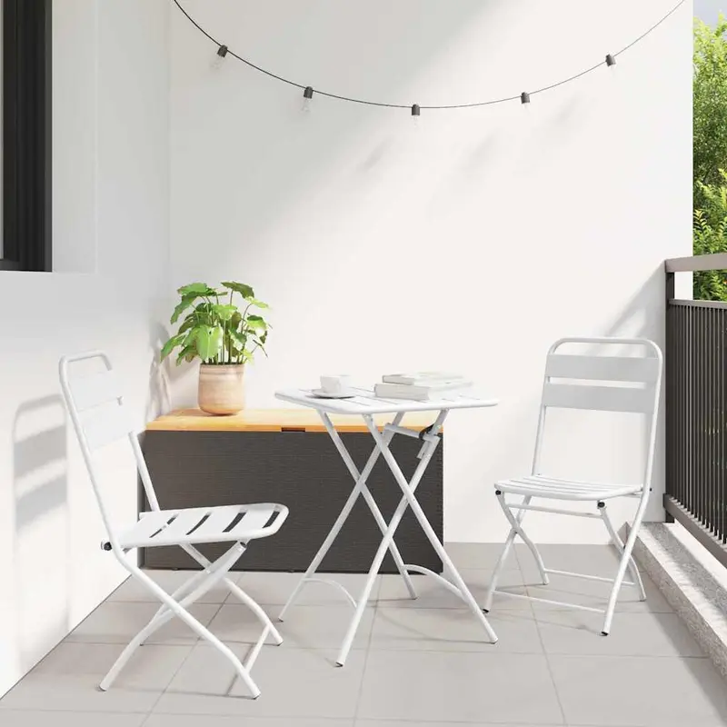 Silla de jardín plegable 2 pcs 42 x 52 x 82cm