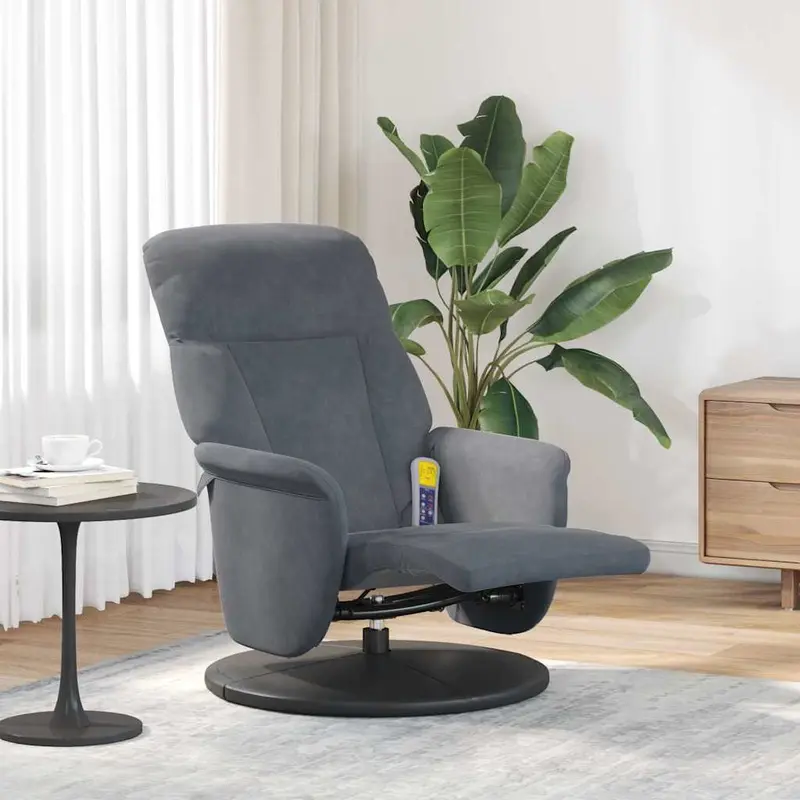 Silla de masajes reclinable Gris oscuro 91 x 71 x 105 cm
