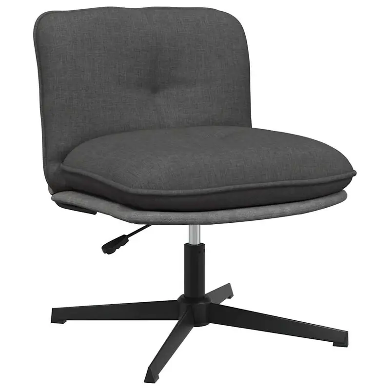 Silla de oficina giratoria tela gris oscuro