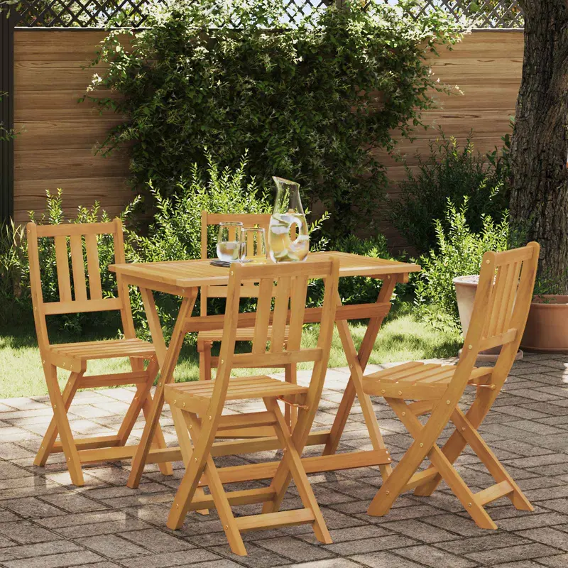 Sillas Bistro de Exterior 4 pcs Natural 40 x 42 x 85 cm